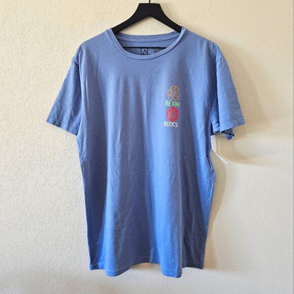 Urban Outfitters RePurpose Blue Graphic T-Shirt - Picture 1 of 7